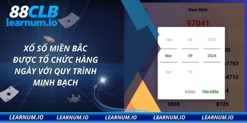 Xổ số miền bắc được tổ chức hàng ngày với quy trình minh bạch